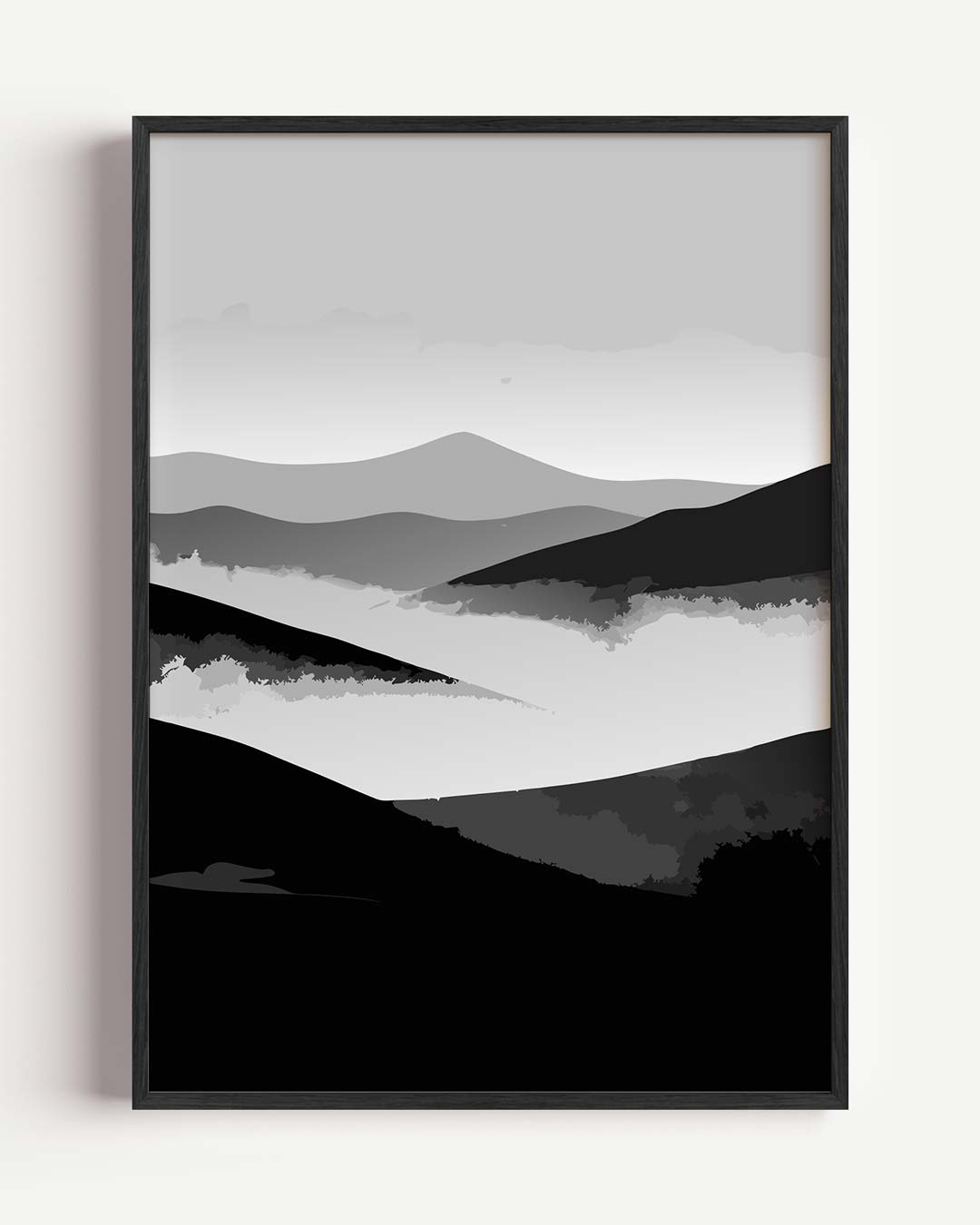 Mystieke Berglandschap Poster-WallArtistic