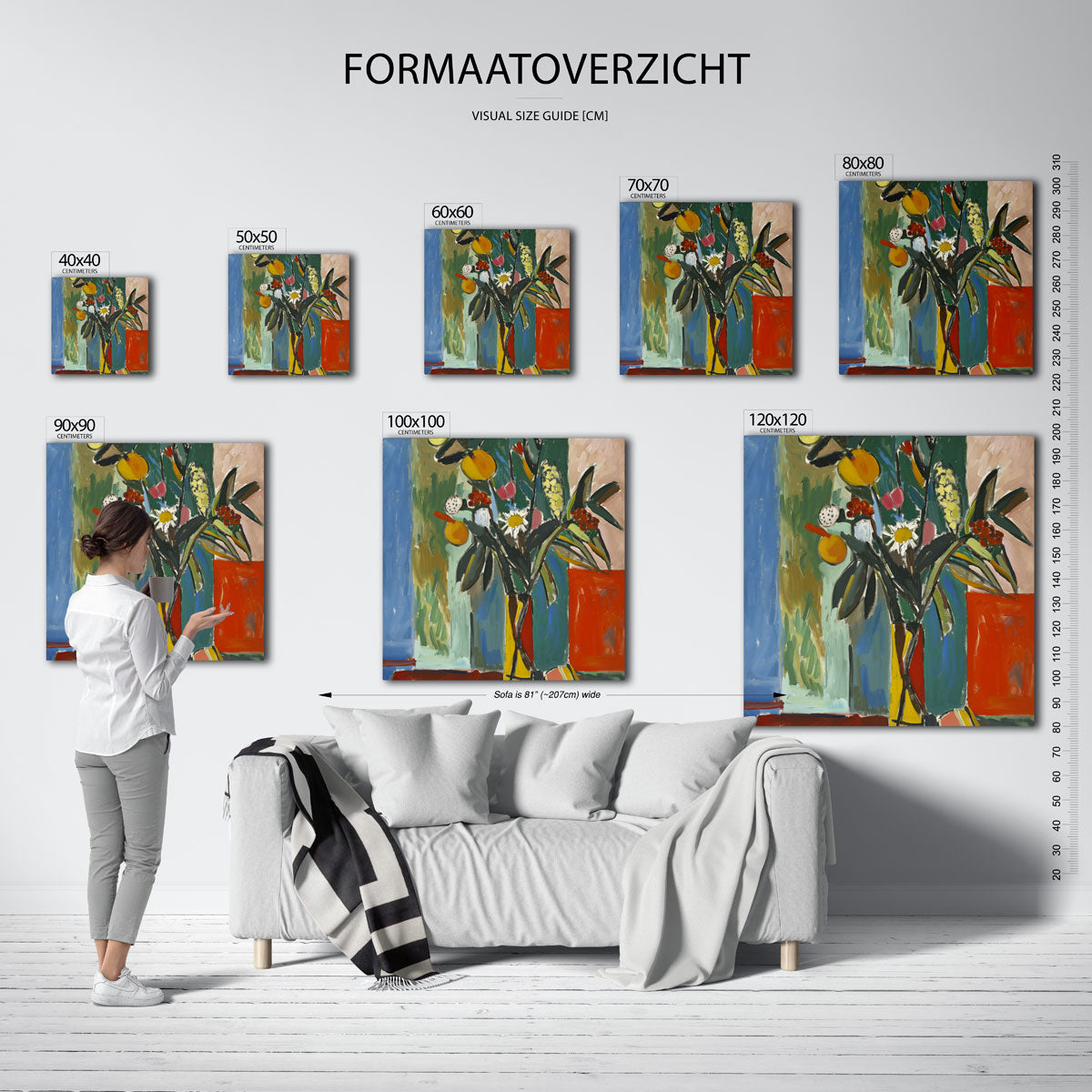 Bloemen en fruit Poster