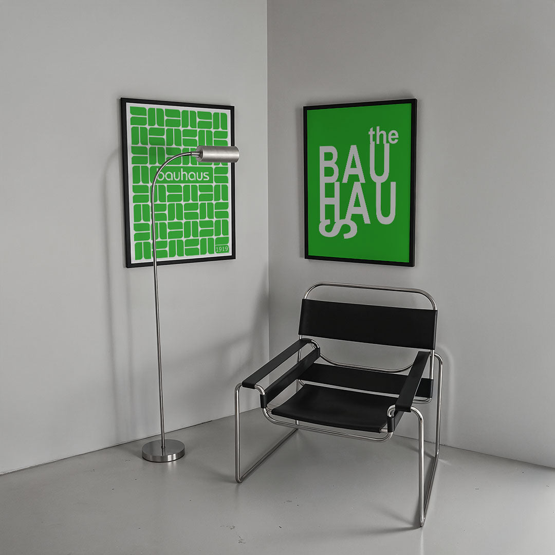 Groene vormenritme Posterset