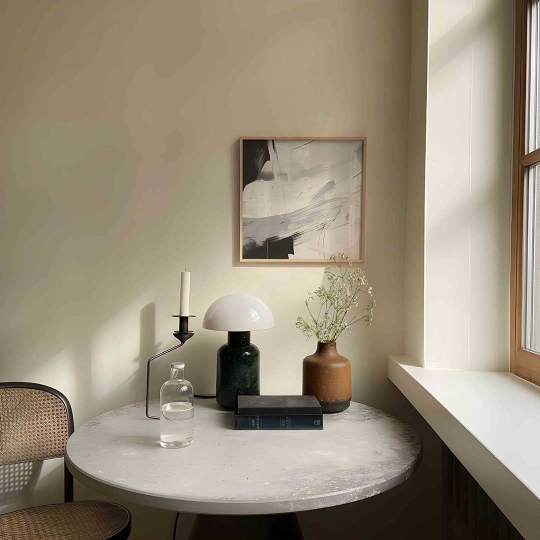 Abstracte zwart en wit Poster