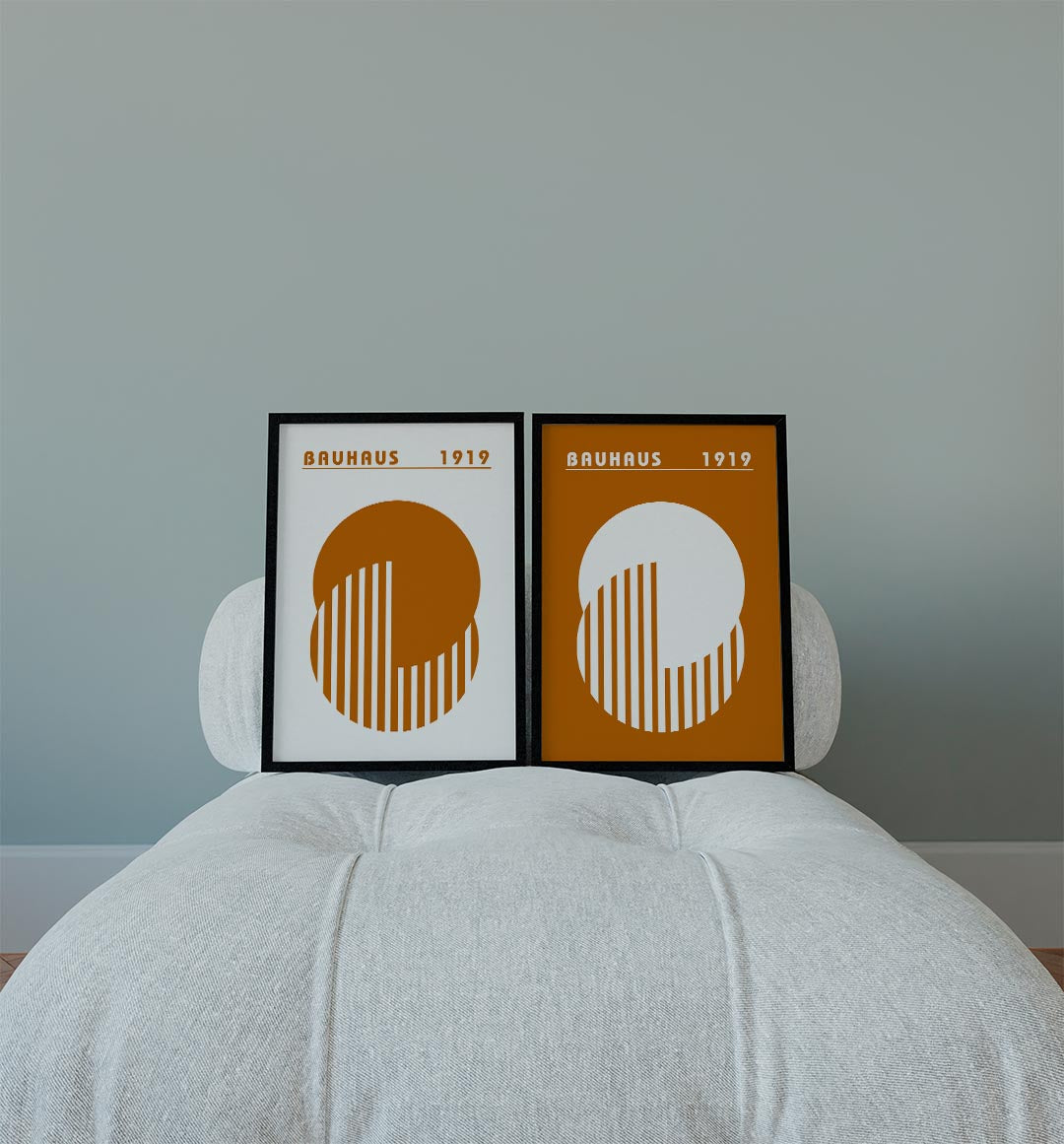 Cirkel en strepen Posterset