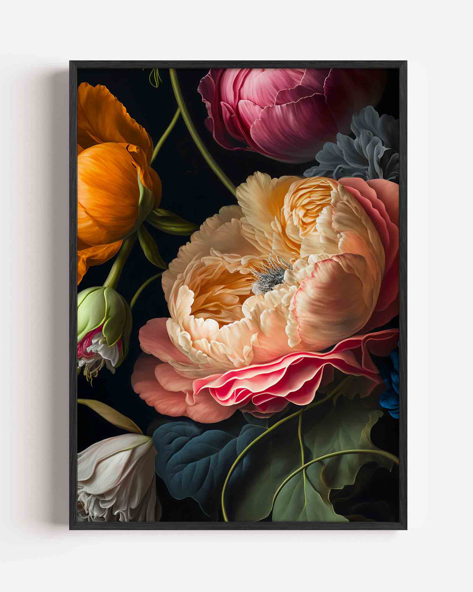 Bloemen in levendige kleuren Poster