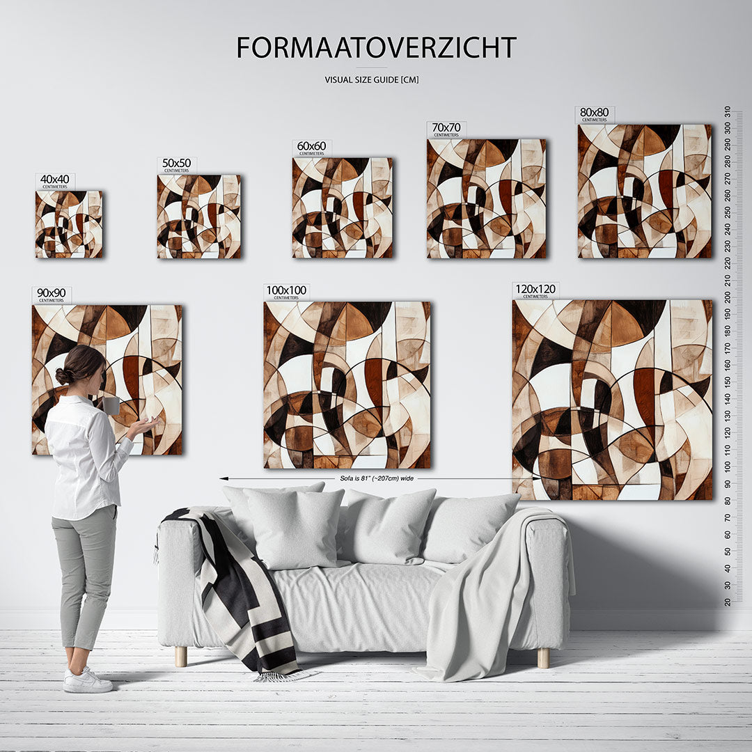 Organische vormen compositie Kunstwerk