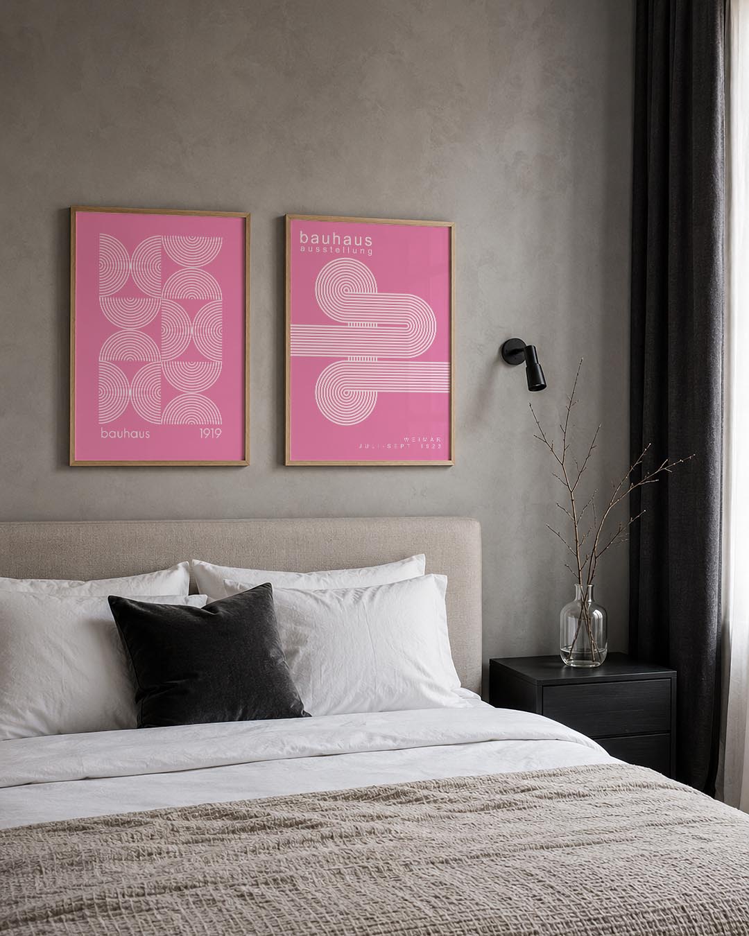 Cirkelritme en lijnen Posterset