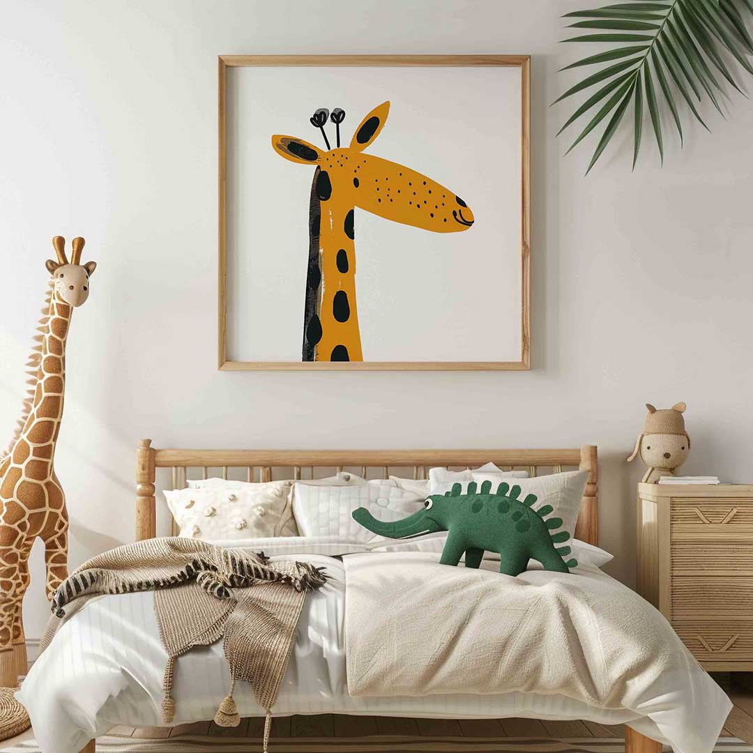Giraffe illustratie Poster