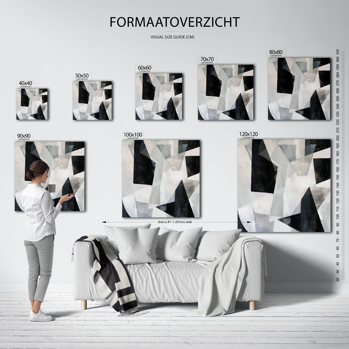 Abstracte vormen Poster