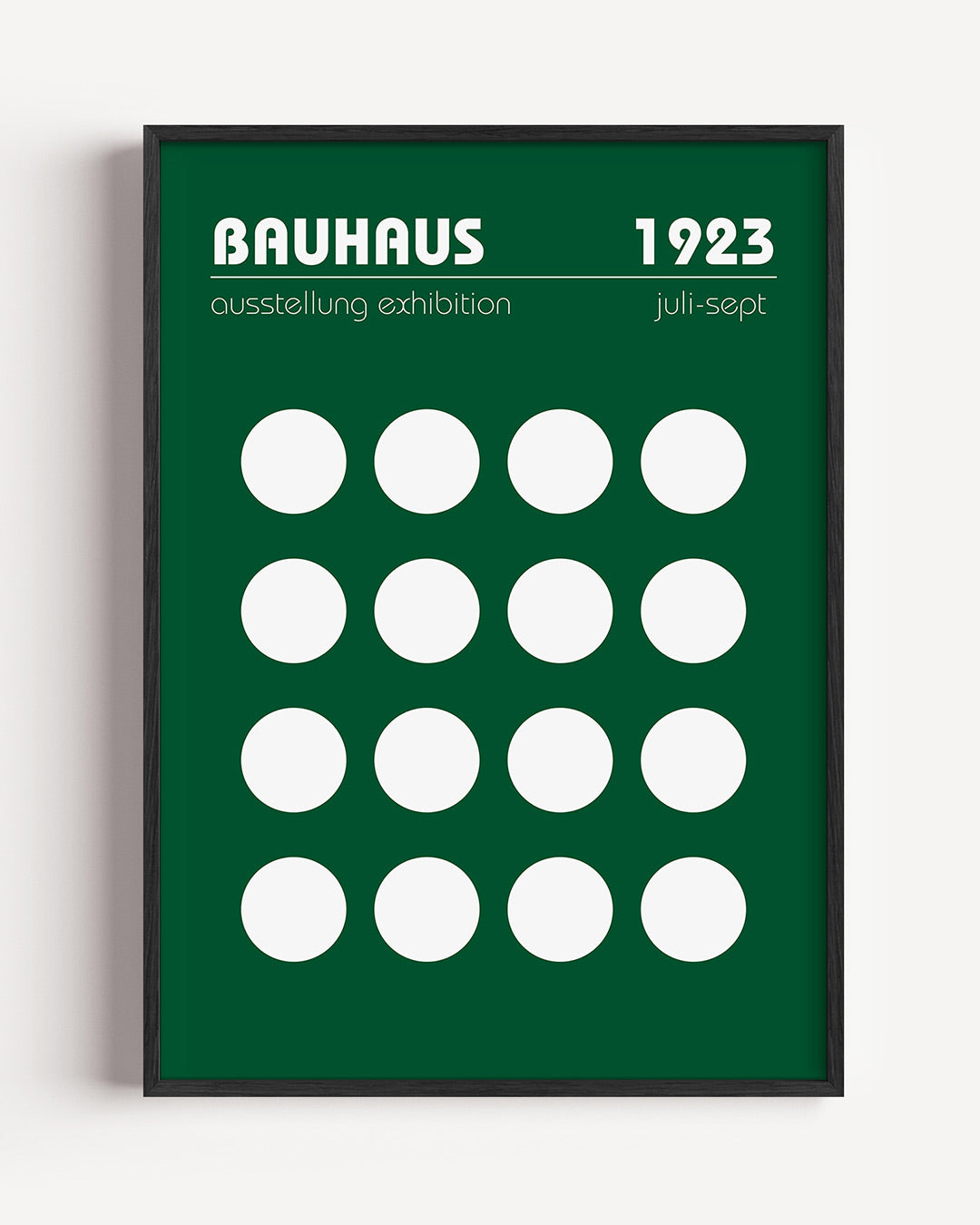 Cirkelpatroon en tekst Poster