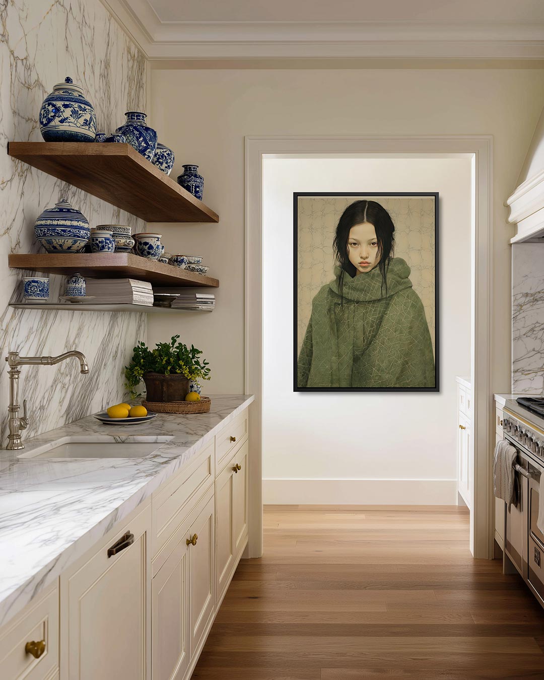 Intrigerend portret Kunstwerk