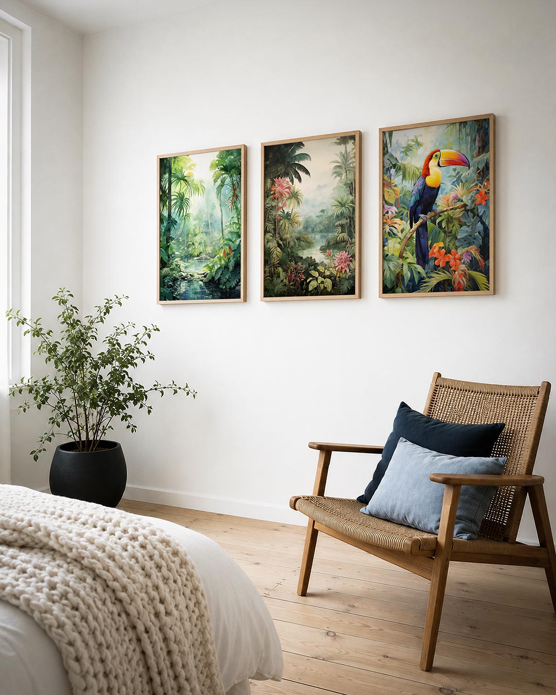 Groene jungle harmonie Posterset