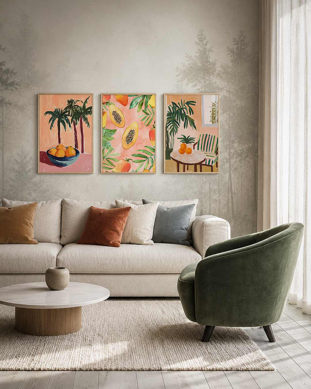Tropische vruchten Posterset