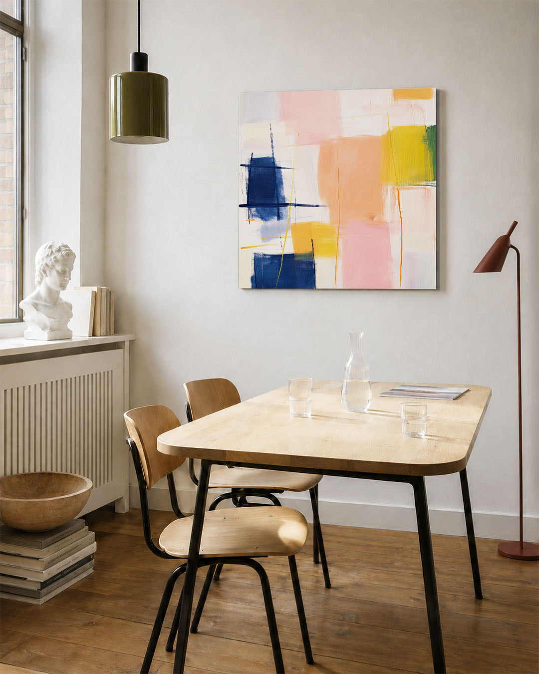 Kleurrijke vlakken Kunstwerk
