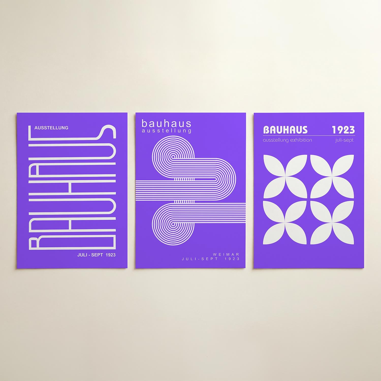 Lijnen en kleurvlakken Posterset