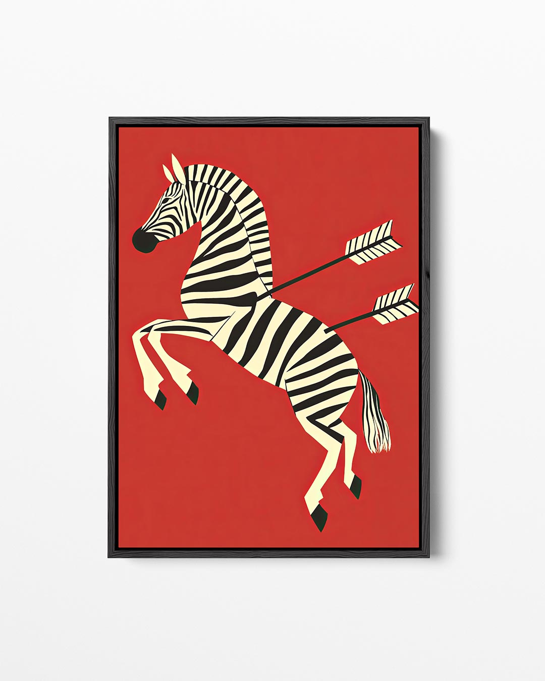 Zebra met pijlen Kunstwerk