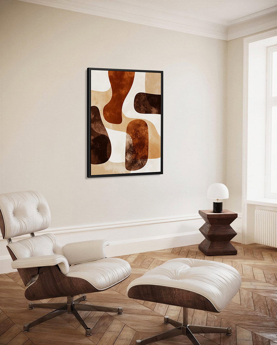Organische vormen compositie Kunstwerk