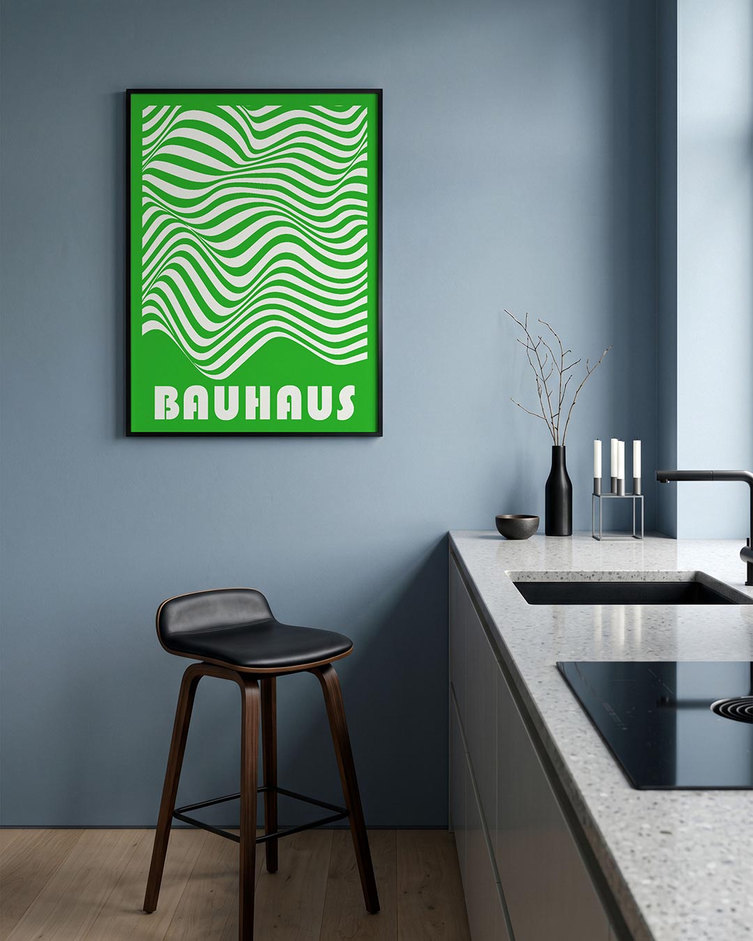 Golvend lijnenspel Poster