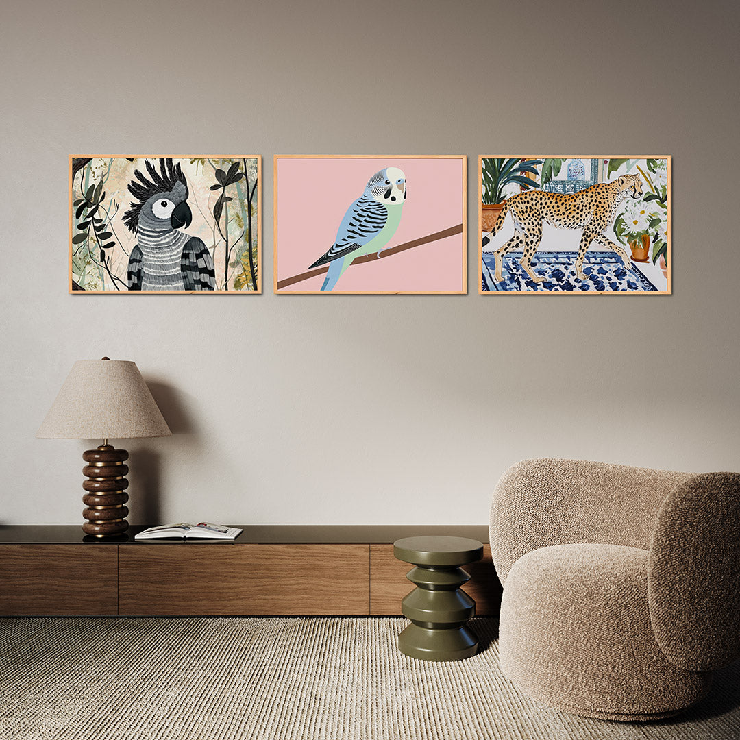 Vogels en bladeren Posterset