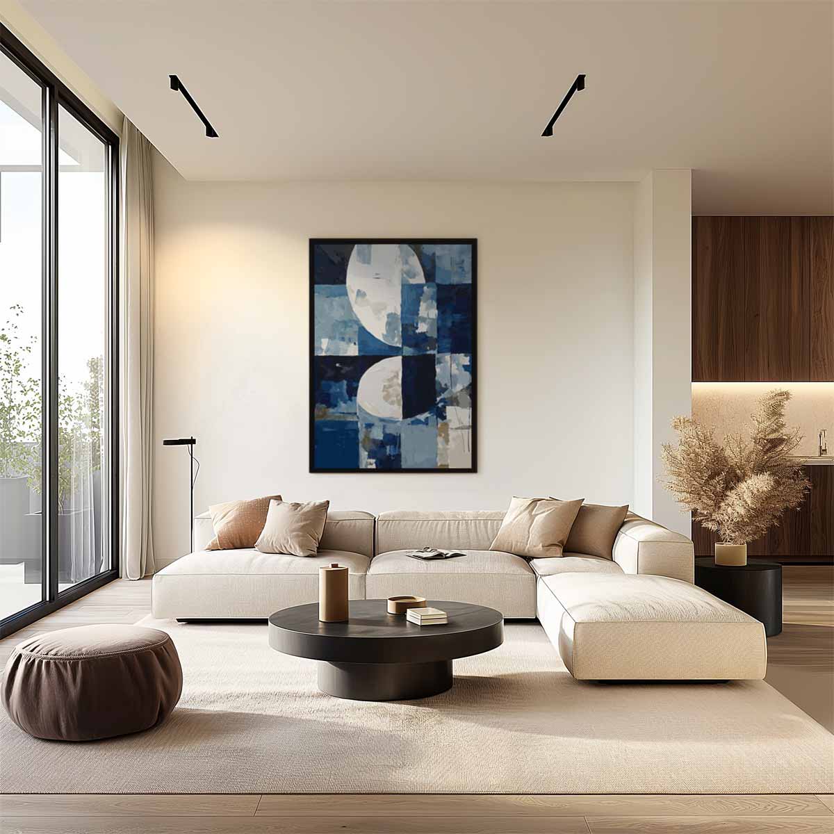 Nachtelijke Reflecties Kunstwerk-canvas-dibond-plexiglas-wanddecoratie-WallArtistic