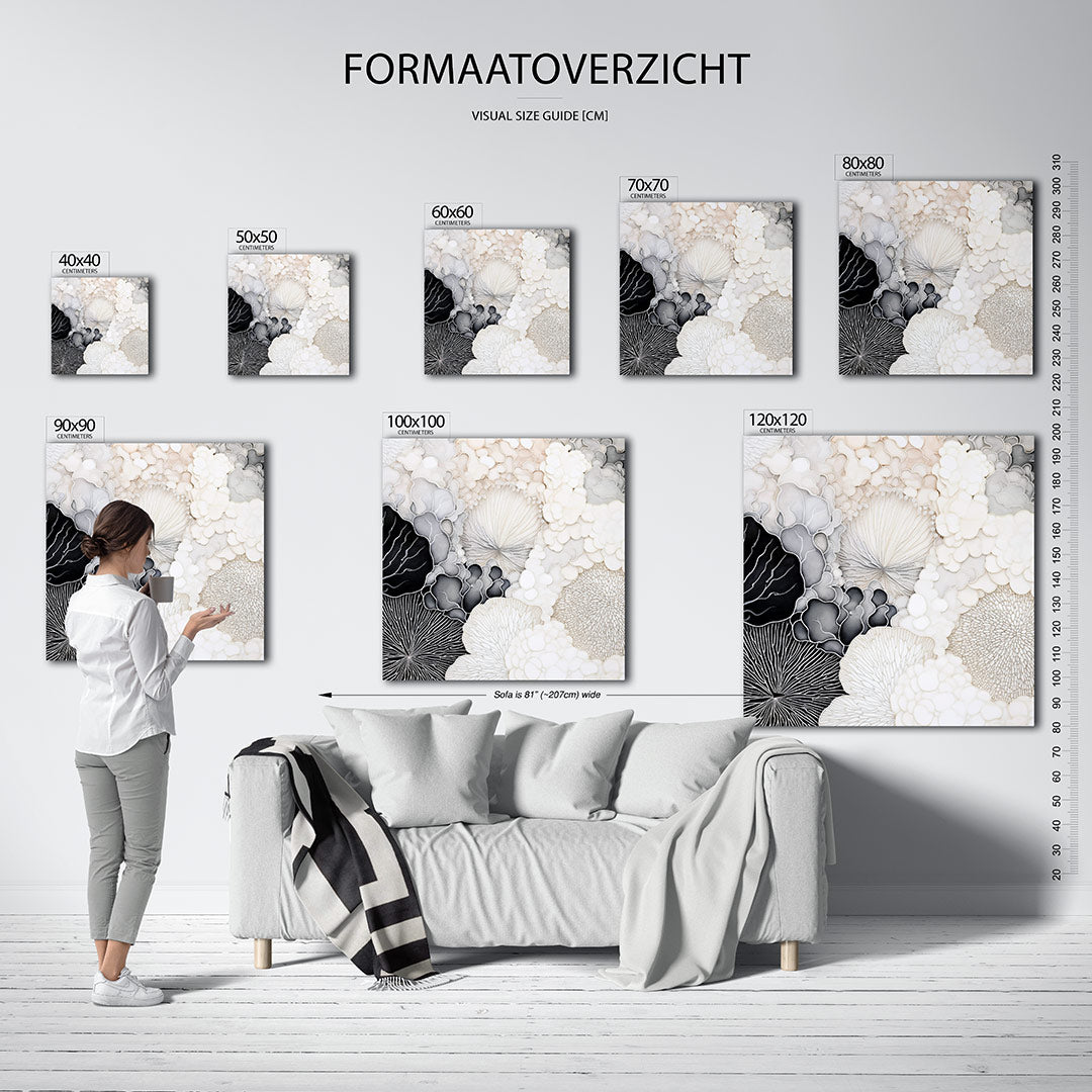 Organische patronen Kunstwerk