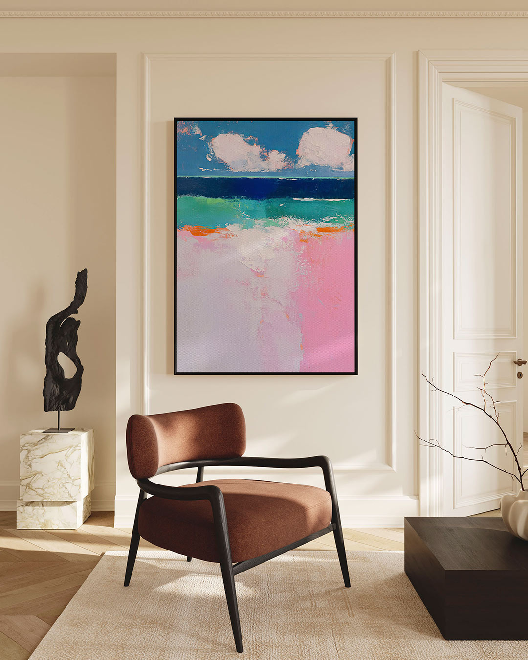 Kleurrijke horizon Kunstwerk
