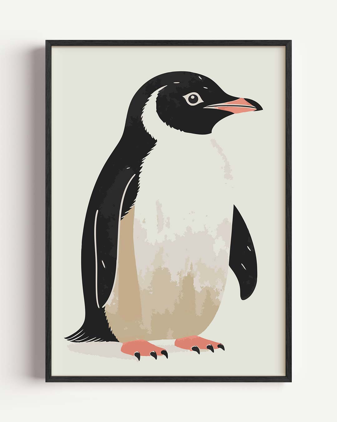 Schattige Pinguïn Illustratie Poster-WallArtistic