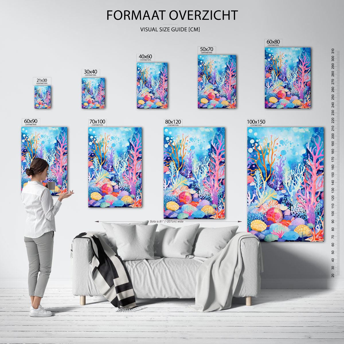 Kleurrijke koraalriffen Poster
