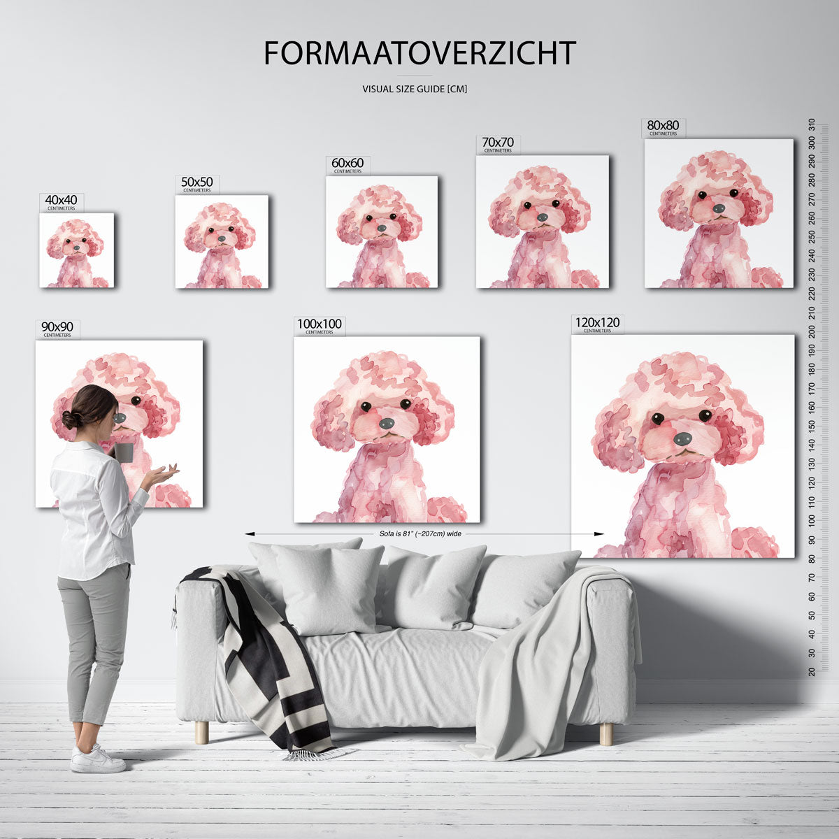 Roze poedel Poster
