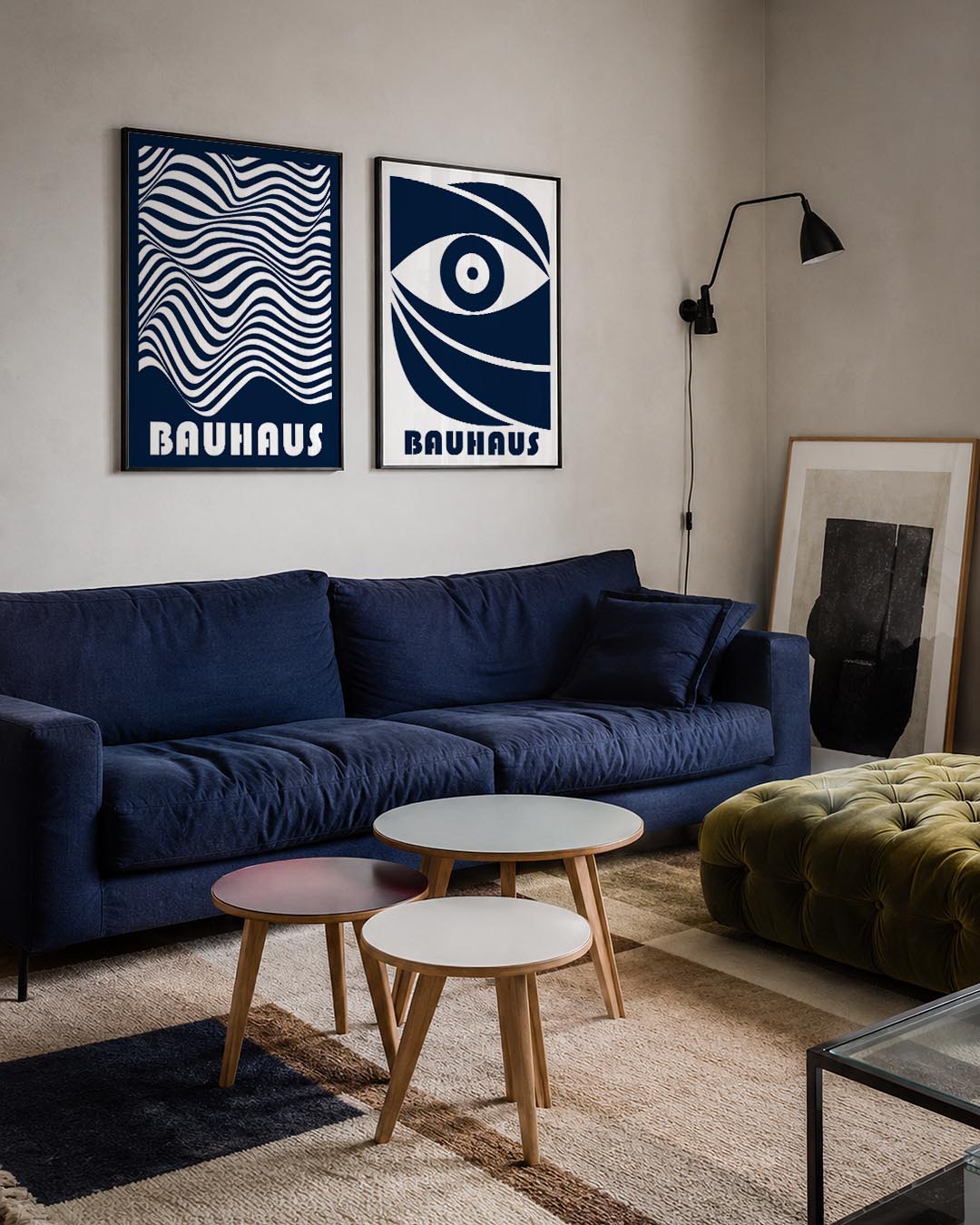 Golvend lijnenspel Posterset