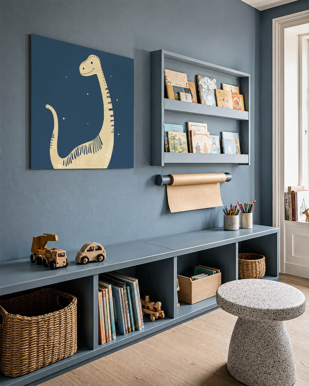 Vrolijke dino illustratie Kunstwerk