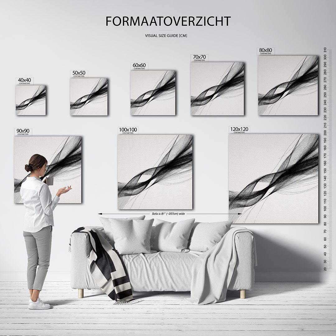 Dynamische lijnen Kunstwerk