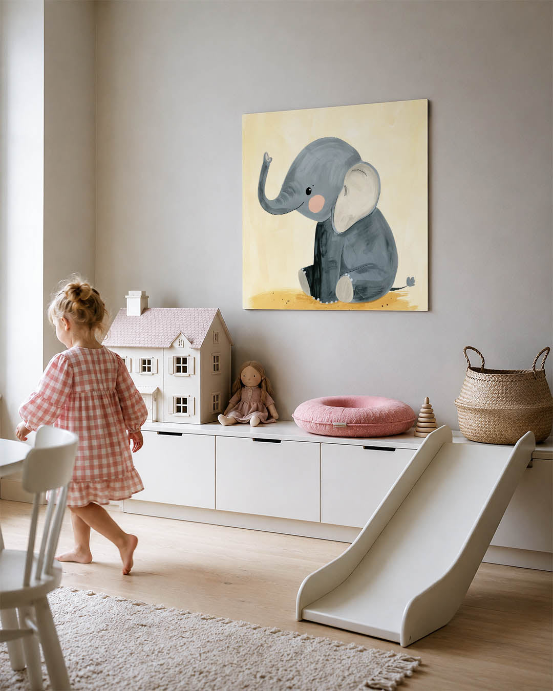 Schattige olifant illustratie Kunstwerk