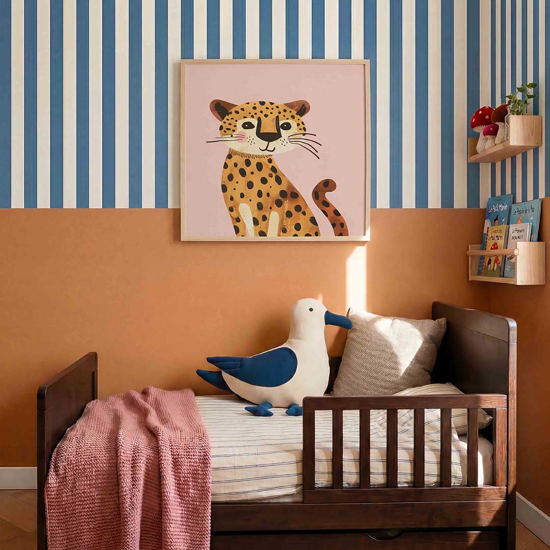 Schattige luipaard Poster