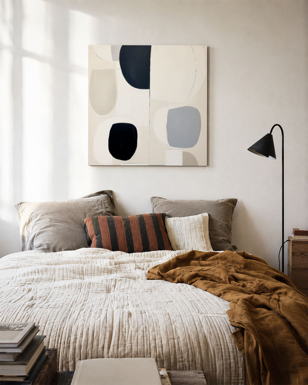 Organische vormen compositie Kunstwerk