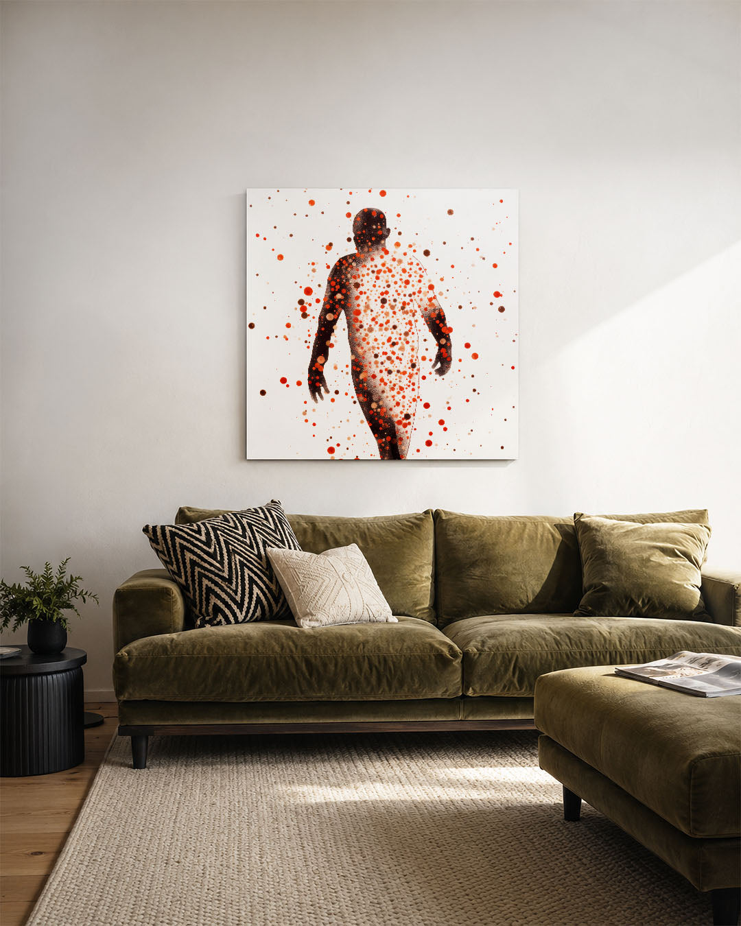 Vorm en puntenspel Kunstwerk