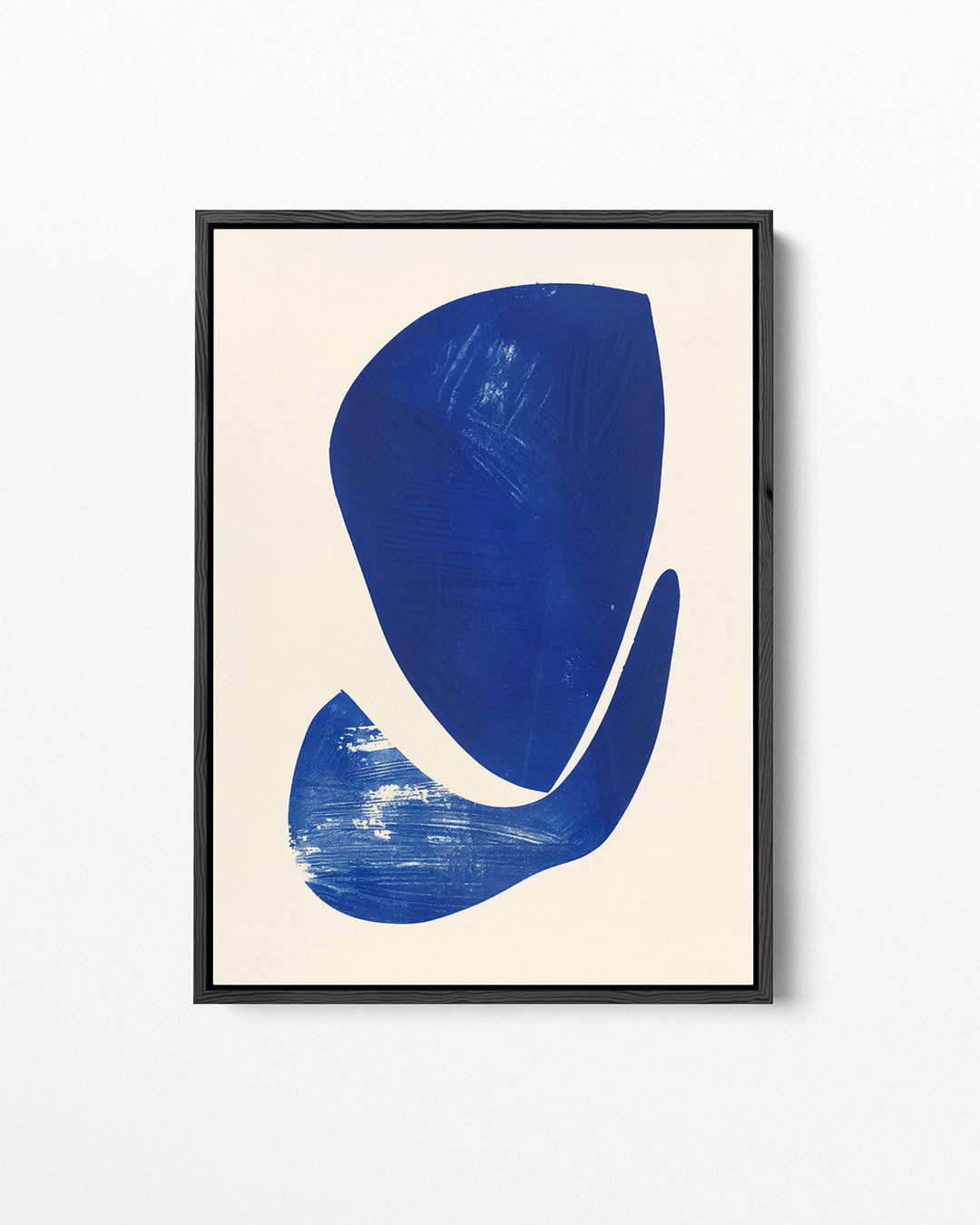 Organische blauwe vormen Kunstwerk