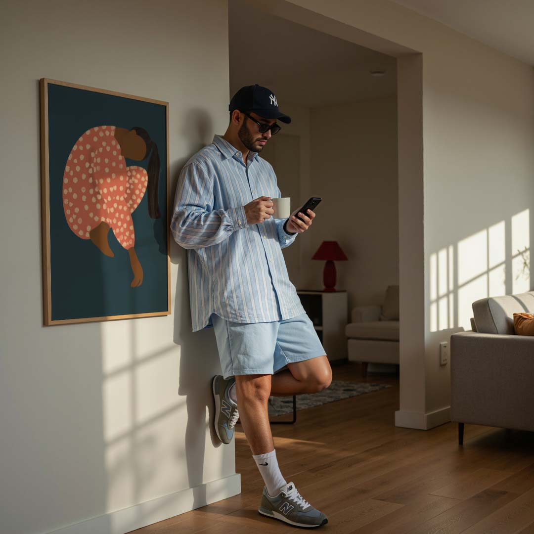 Stijlvolle Vrouwelijke Kunstposter-WallArtistic