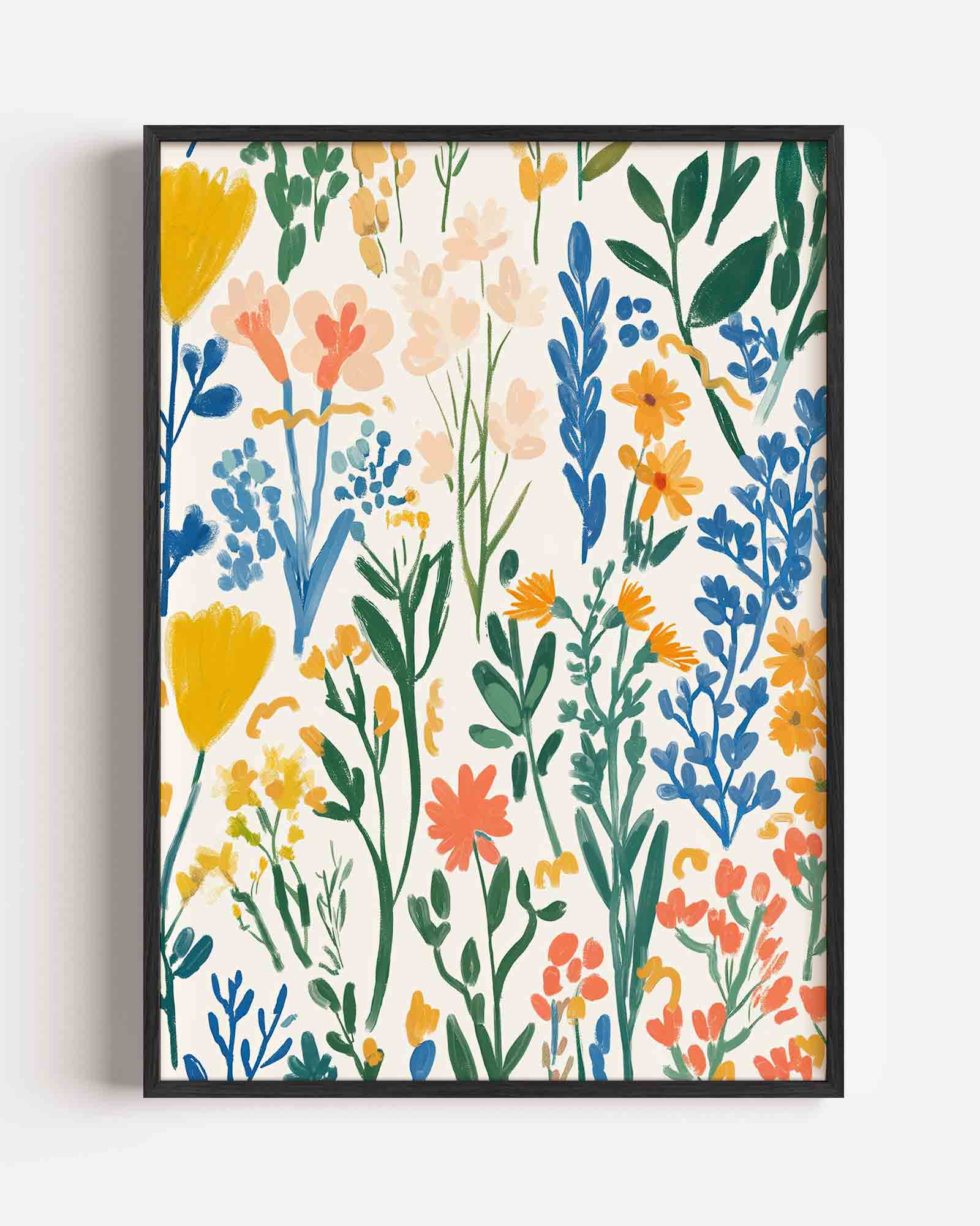 Bloemen en bladeren Poster