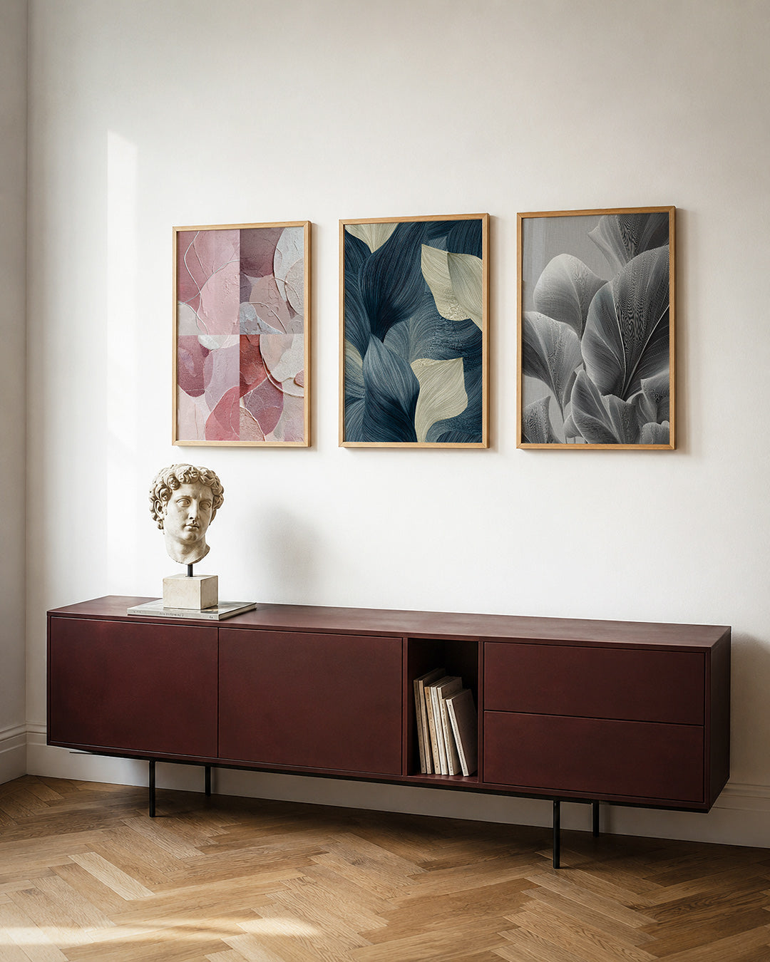 Zachte kleurvlakken Posterset
