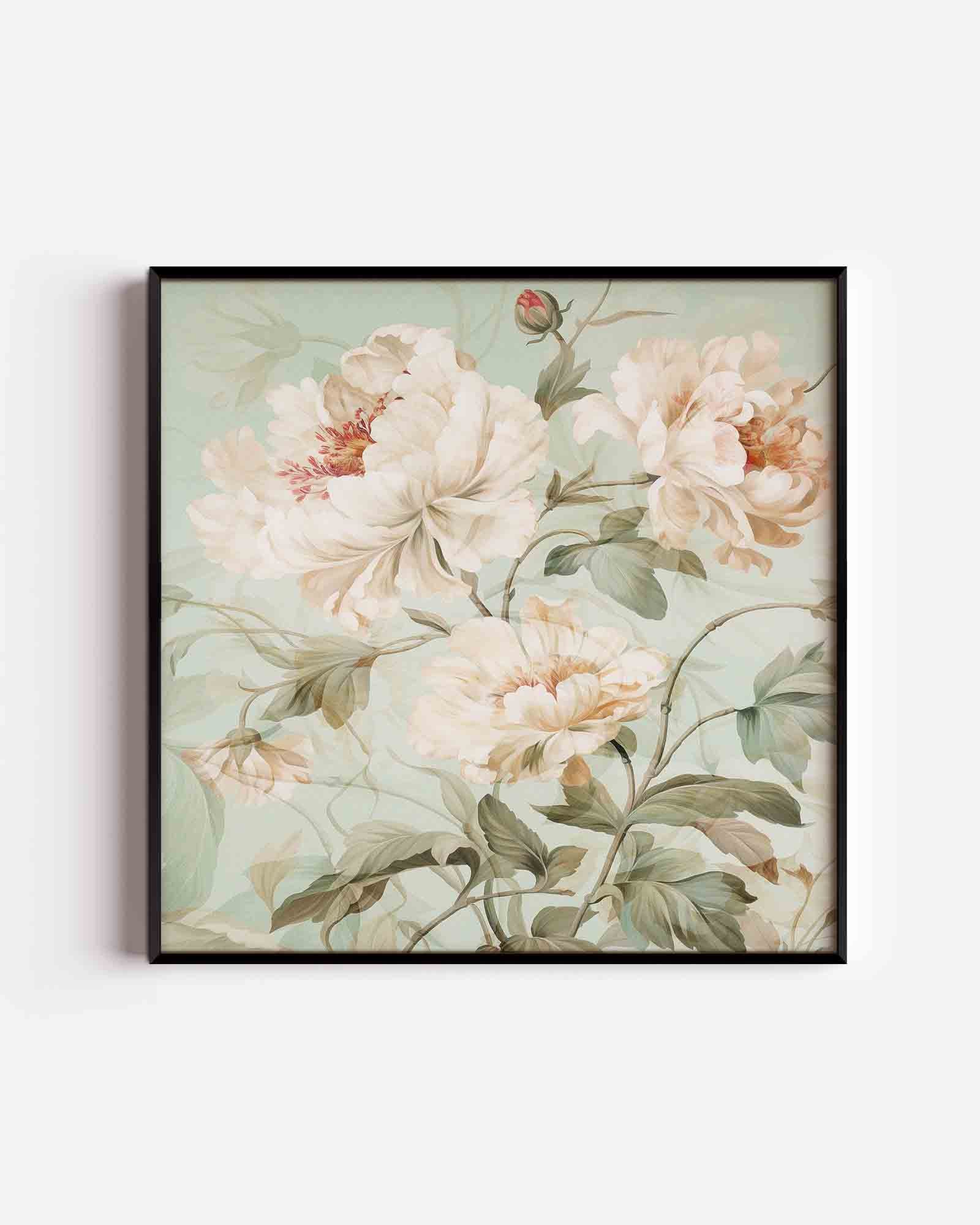Bloemen en bladeren Poster