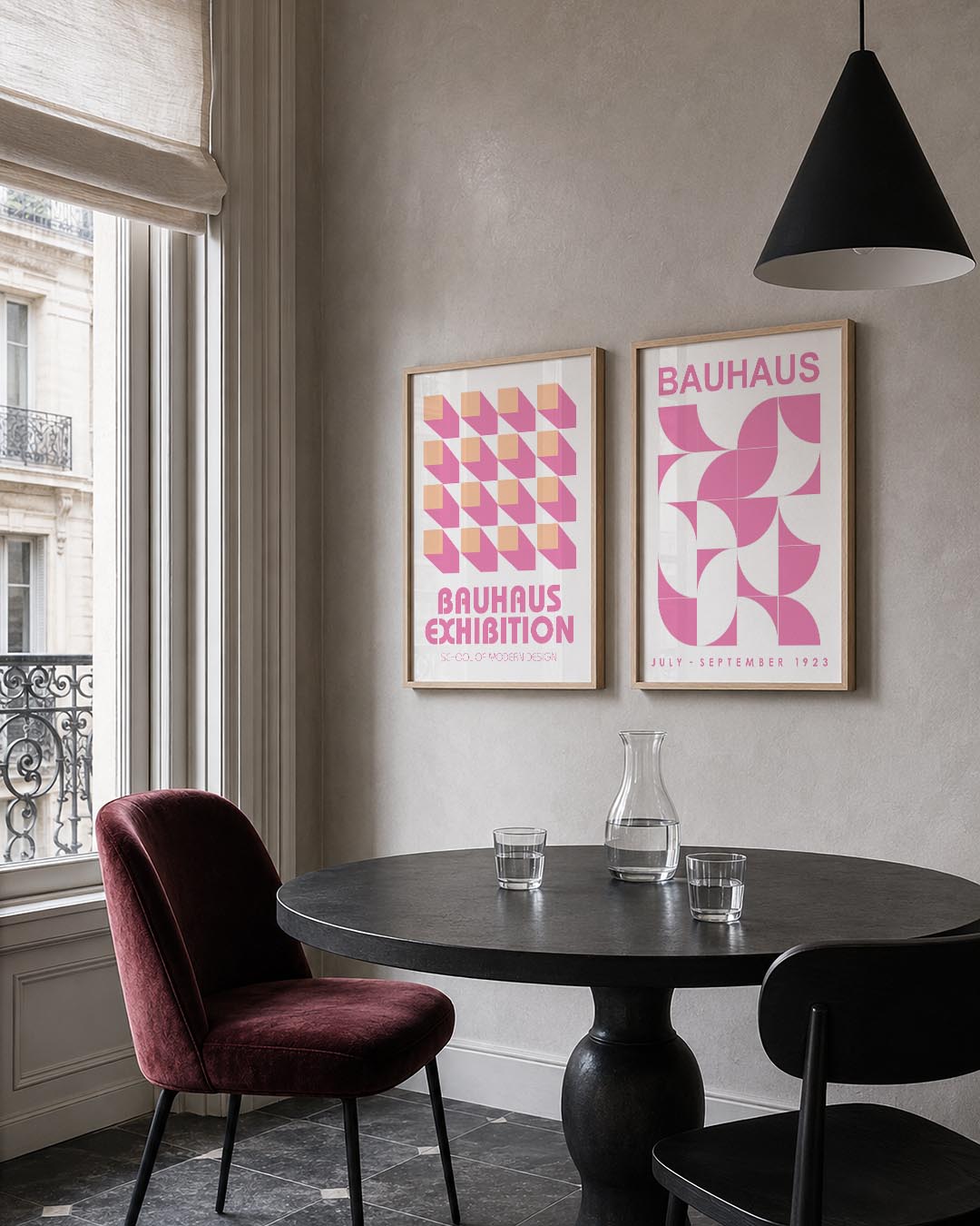 Kleurvlakken en schaduwen Posterset