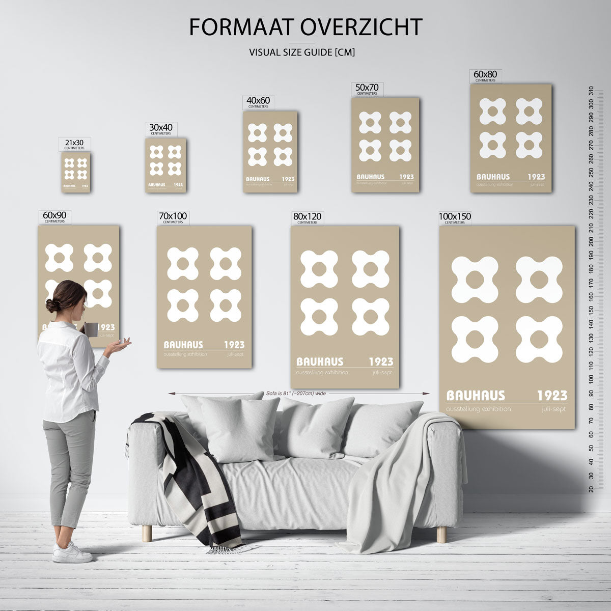 Vormritme en balans Poster