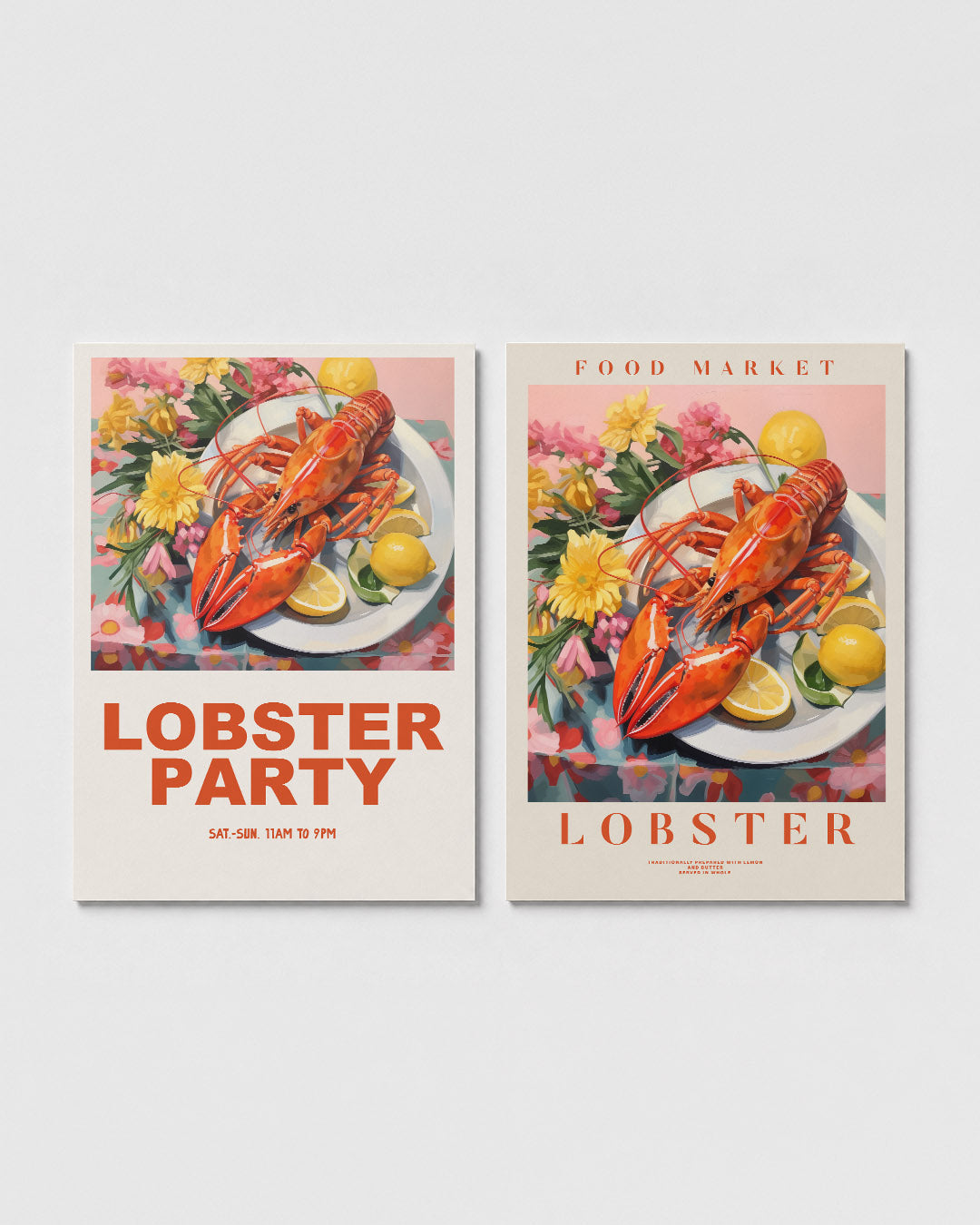 Kleurrijk festijn Posterset