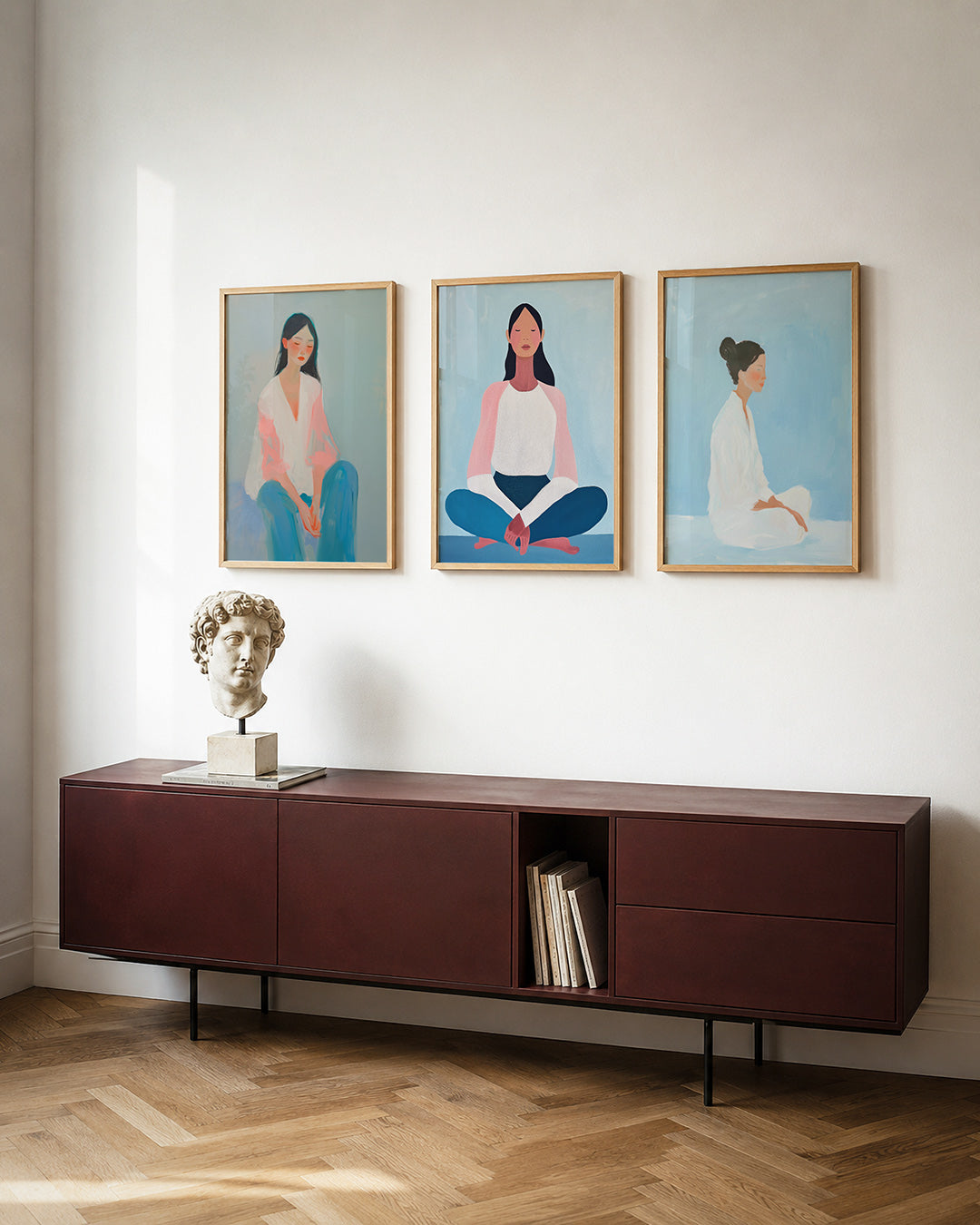 Zachte kleurvlakken Posterset