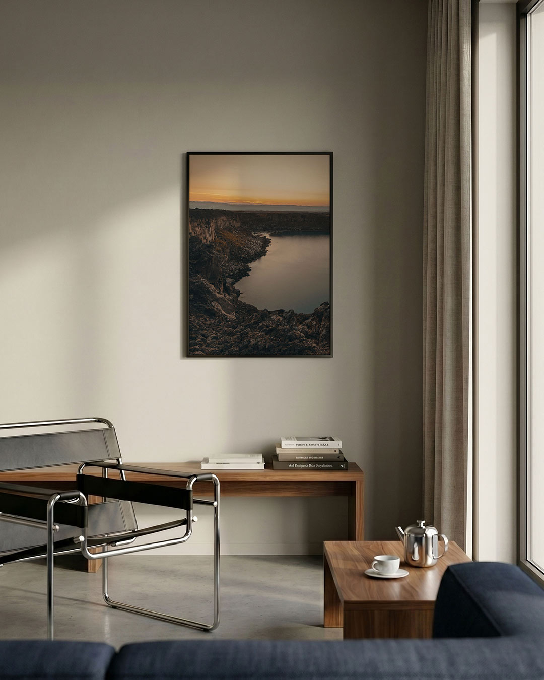 Rustige kustlijn Poster