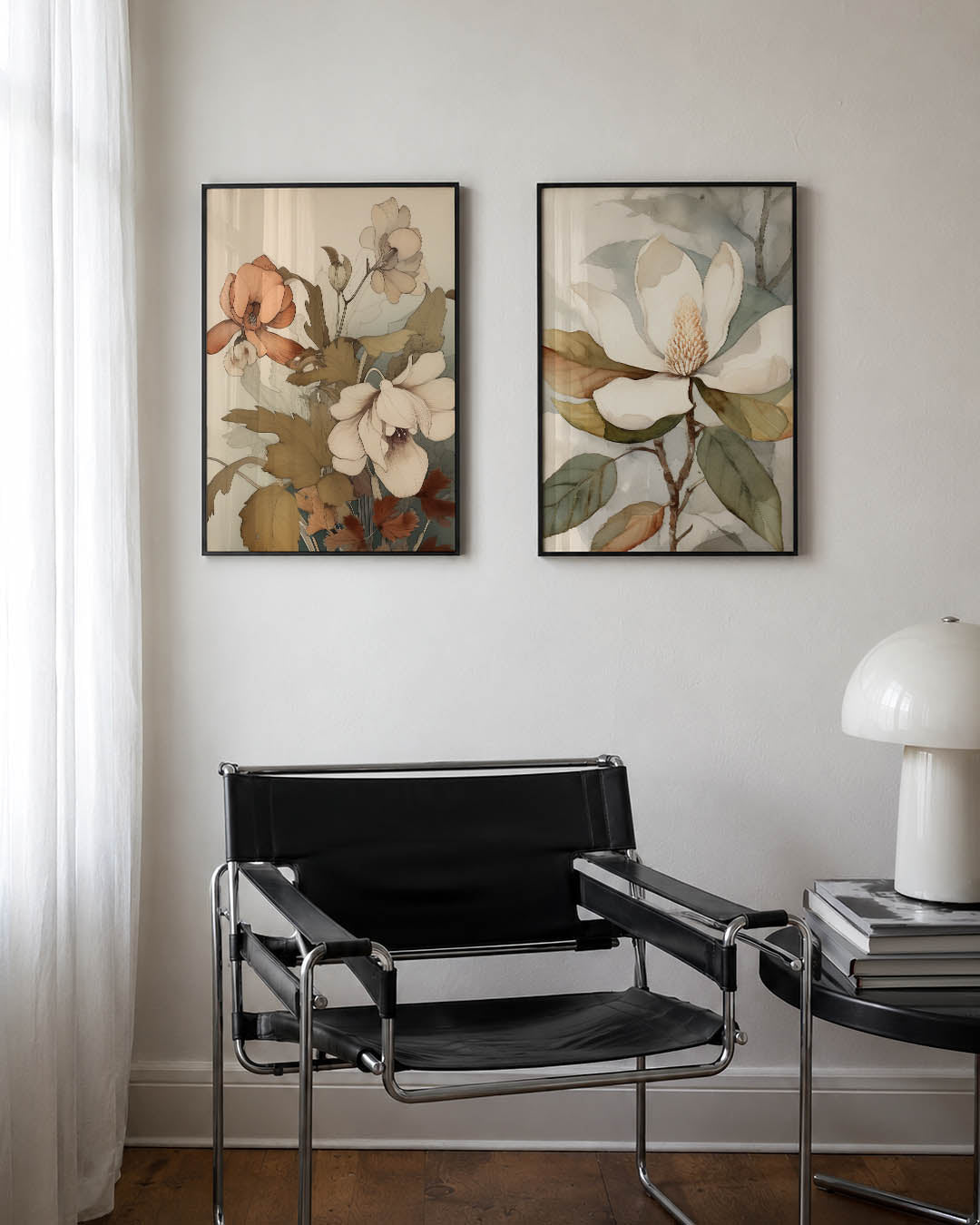 Bloemrijke vormen Posterset