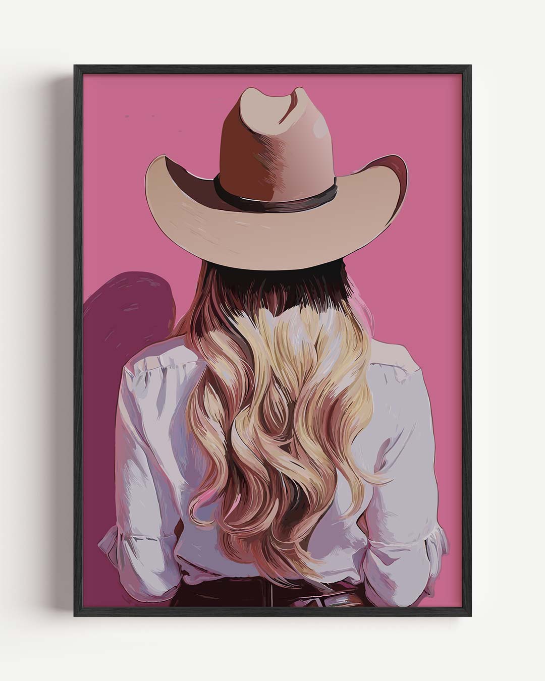Stijlvolle Cowgirl Poster-WallArtistic