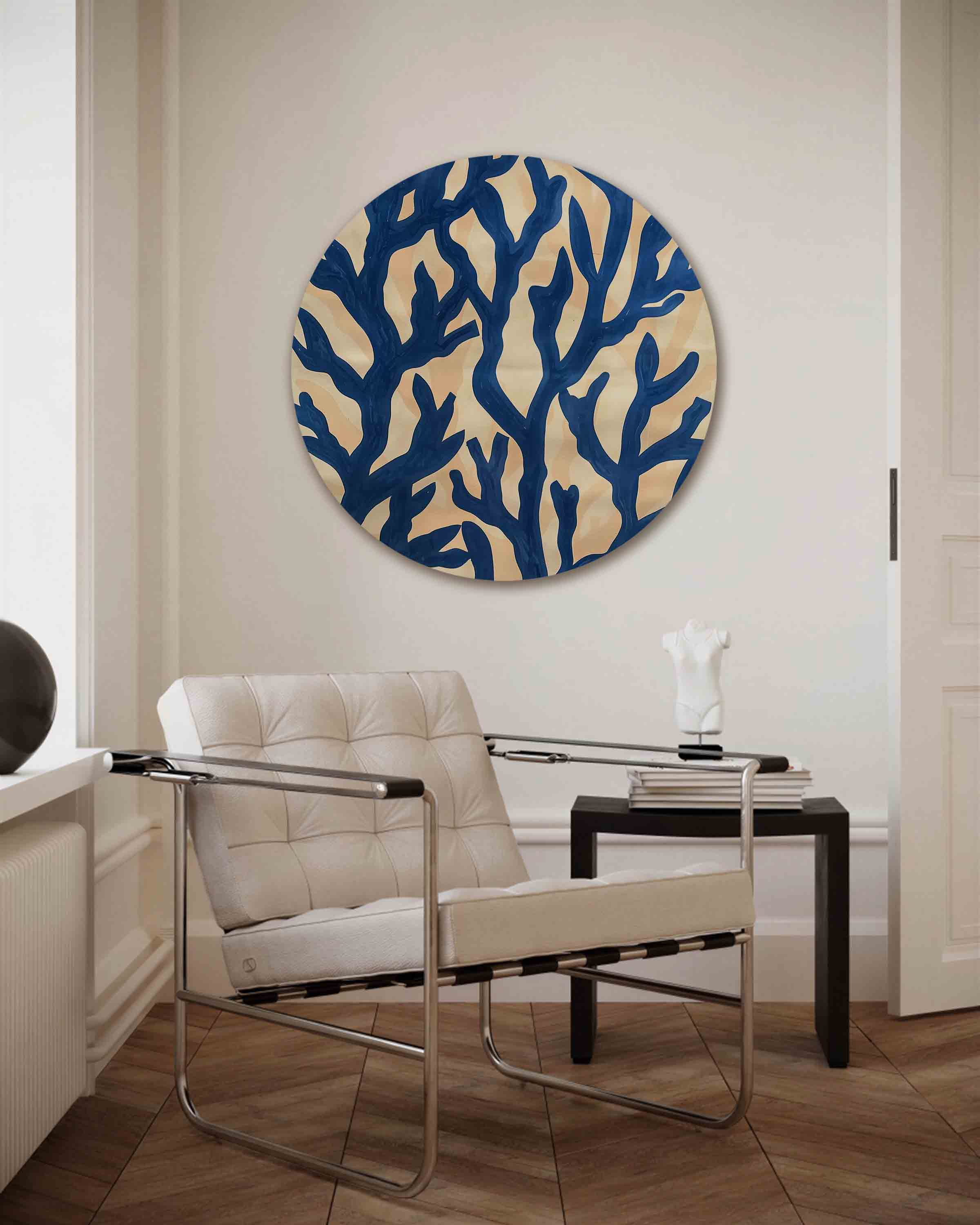 Blauwe takken Muurcirkel