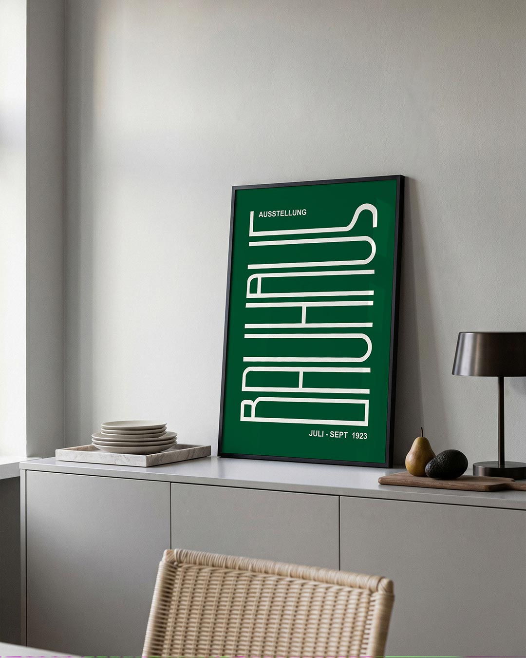 Lijnen en tekst Poster