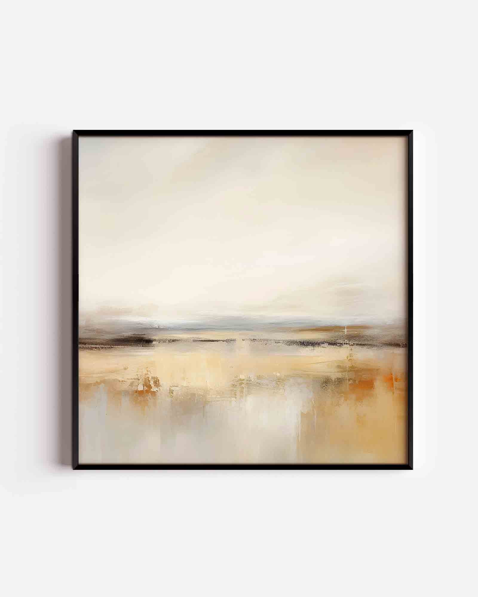 Landschap in beige Poster