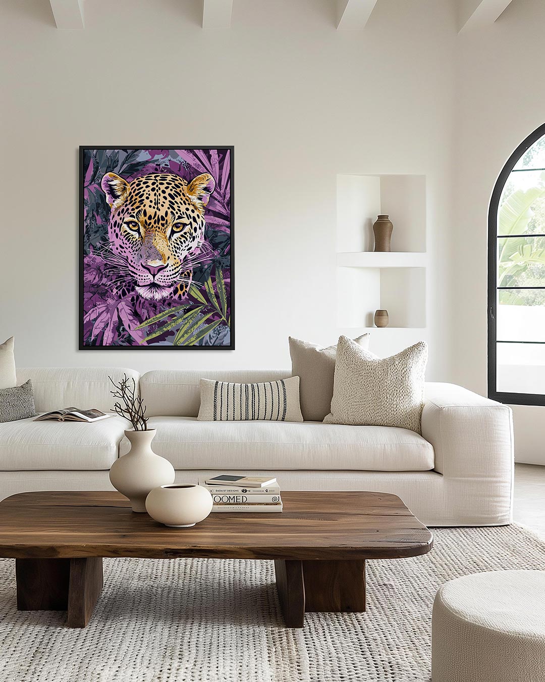 Levendige luipaard Kunstwerk
