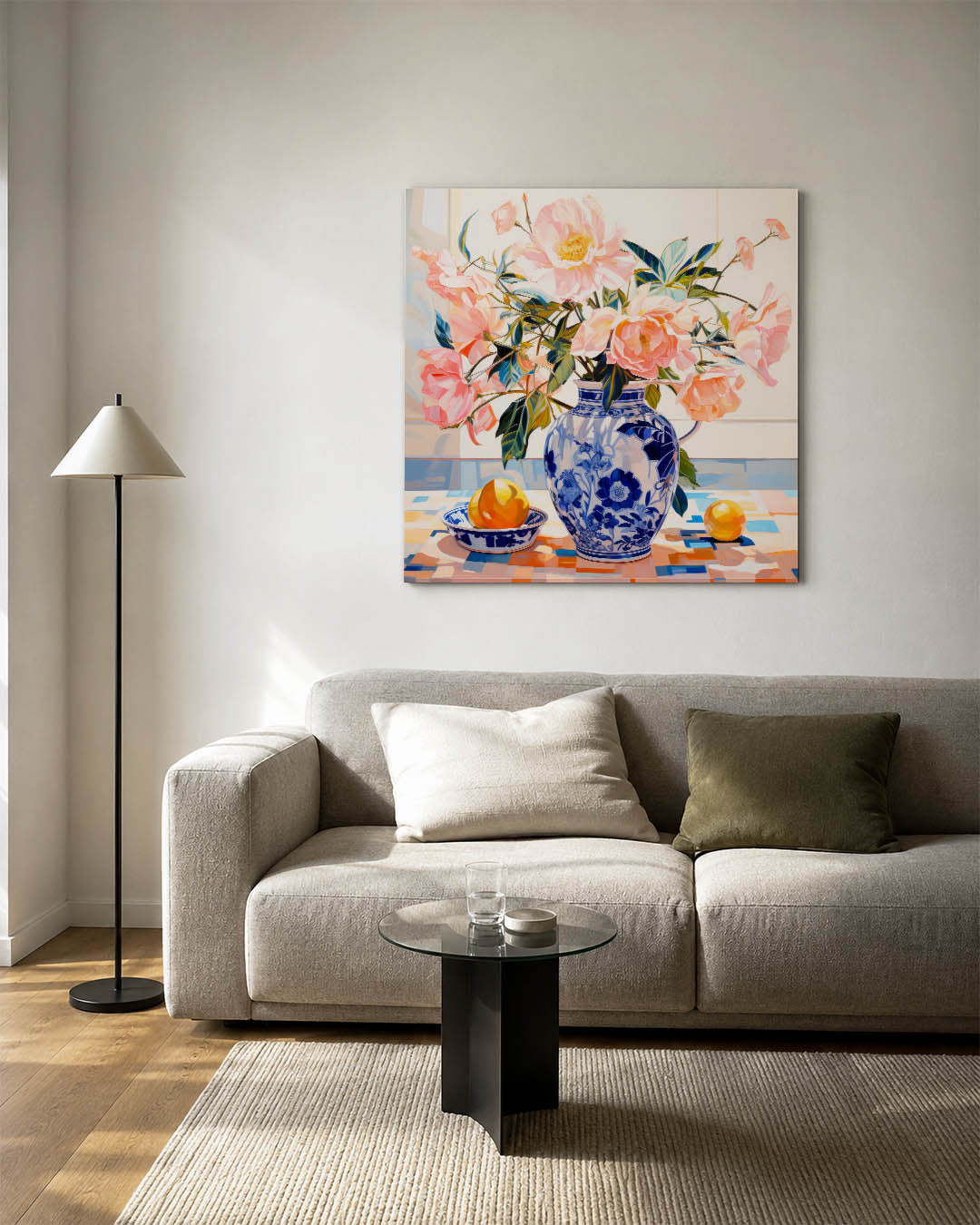 Bloemen in vaas Kunstwerk